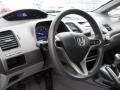 Gray 2009 Honda Civic LX Sedan Steering Wheel