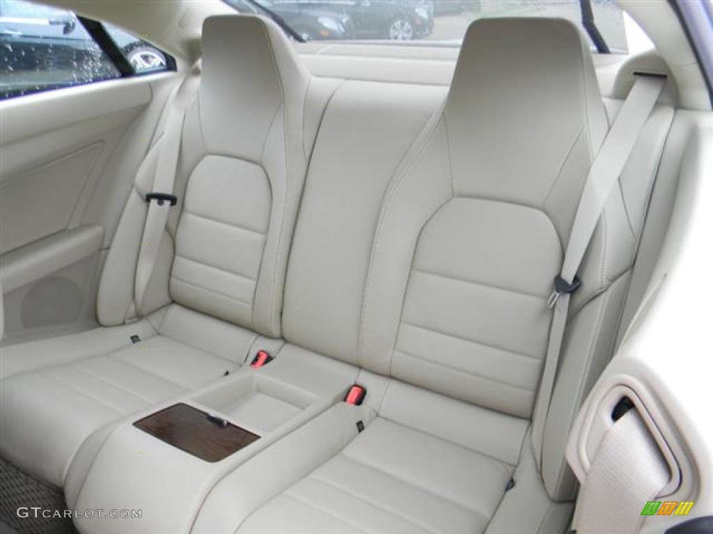 Almond/Black Interior 2012 Mercedes-Benz E 550 Coupe Photo #57734528