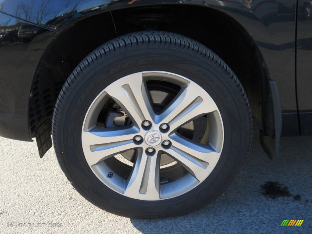 2009 Highlander Sport 4WD - Black / Sand Beige photo #17