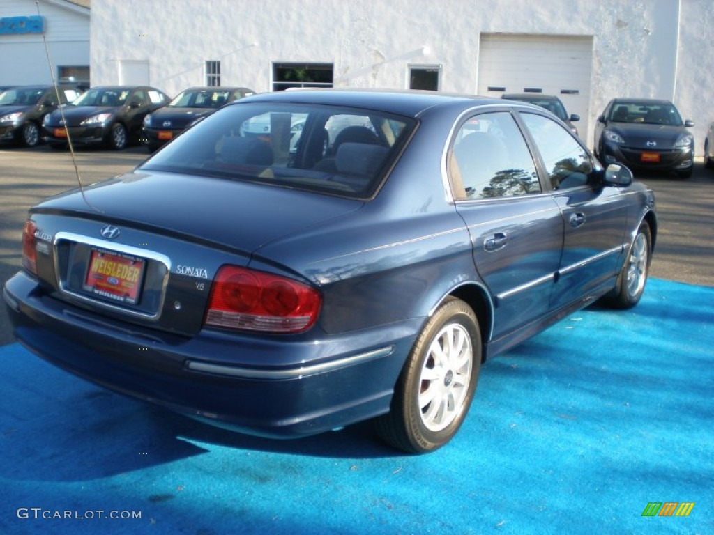 2005 Sonata GLS V6 - Ardor Blue / Black photo #6