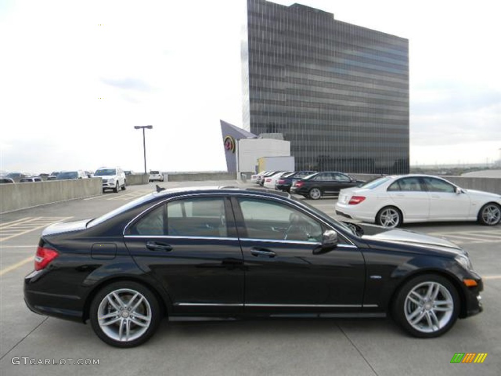2012 C 250 Sport - Black / Almond Beige/Mocha photo #4