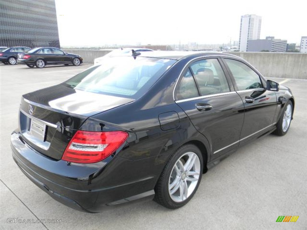 2012 C 250 Sport - Black / Almond Beige/Mocha photo #5