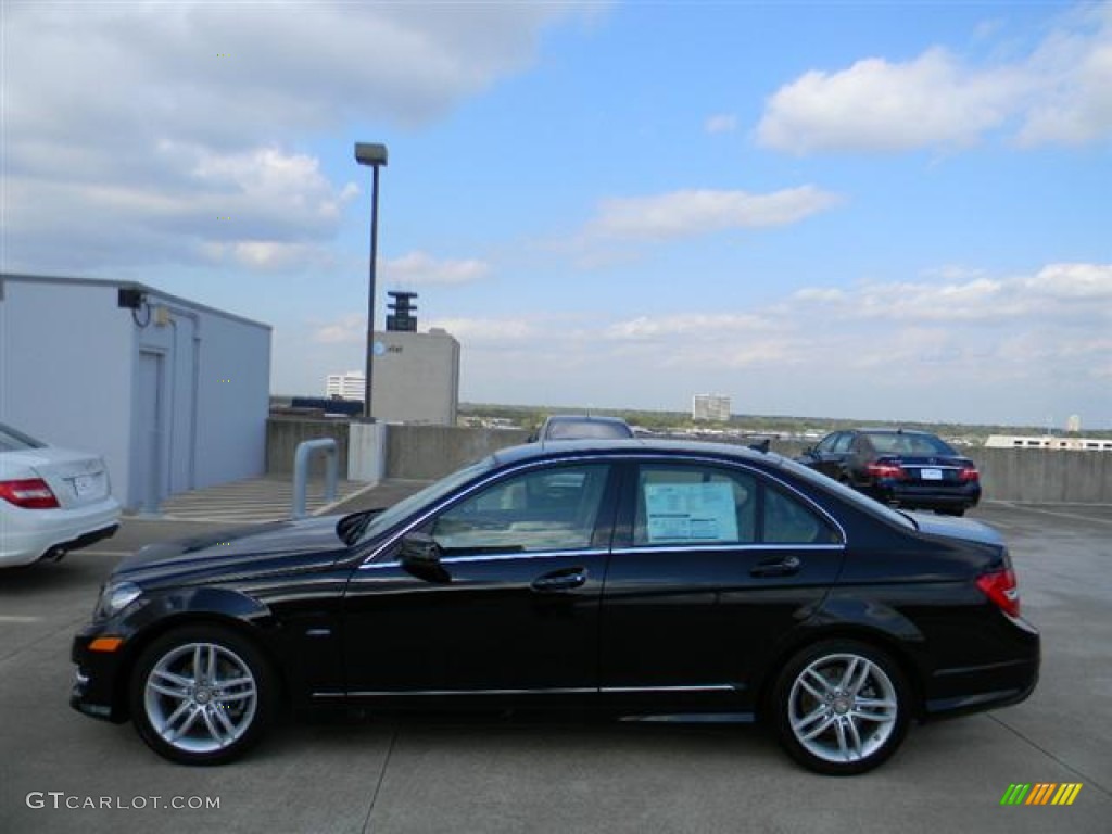 2012 C 250 Sport - Black / Almond Beige/Mocha photo #8