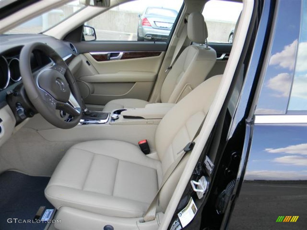 2012 C 250 Sport - Black / Almond Beige/Mocha photo #11