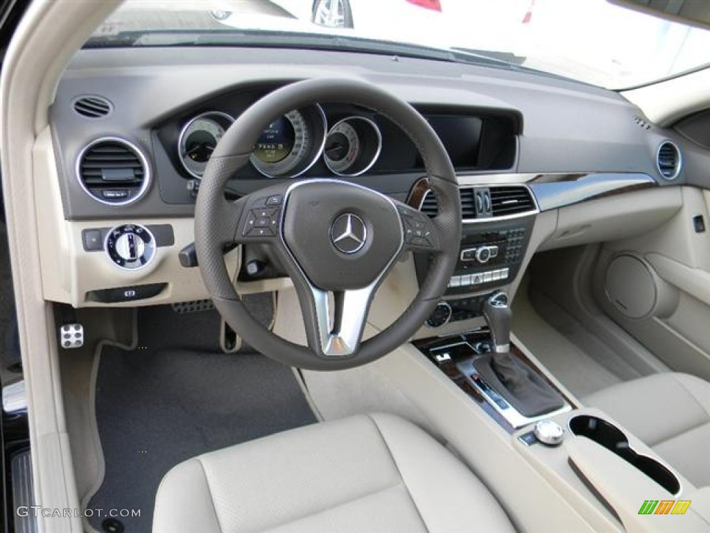 2012 C 250 Sport - Black / Almond Beige/Mocha photo #12