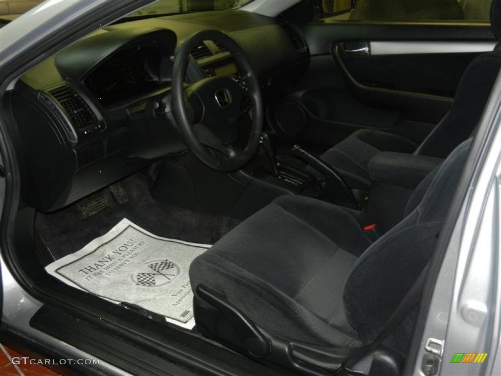 2003 Accord LX Coupe - Satin Silver Metallic / Black photo #16