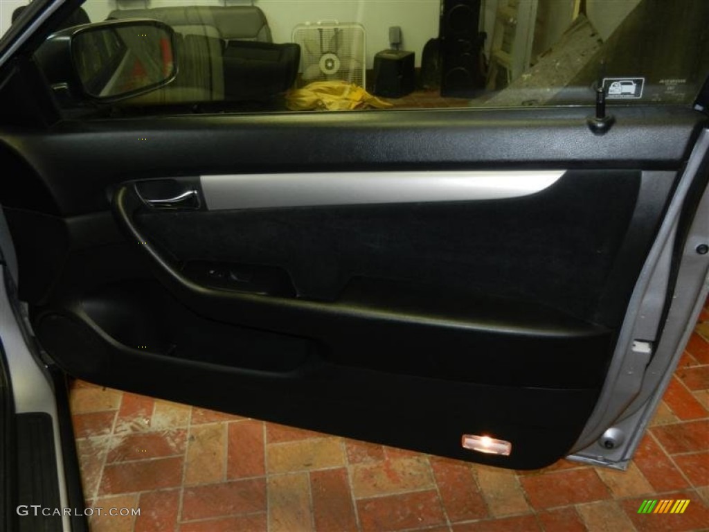 2003 Accord LX Coupe - Satin Silver Metallic / Black photo #20