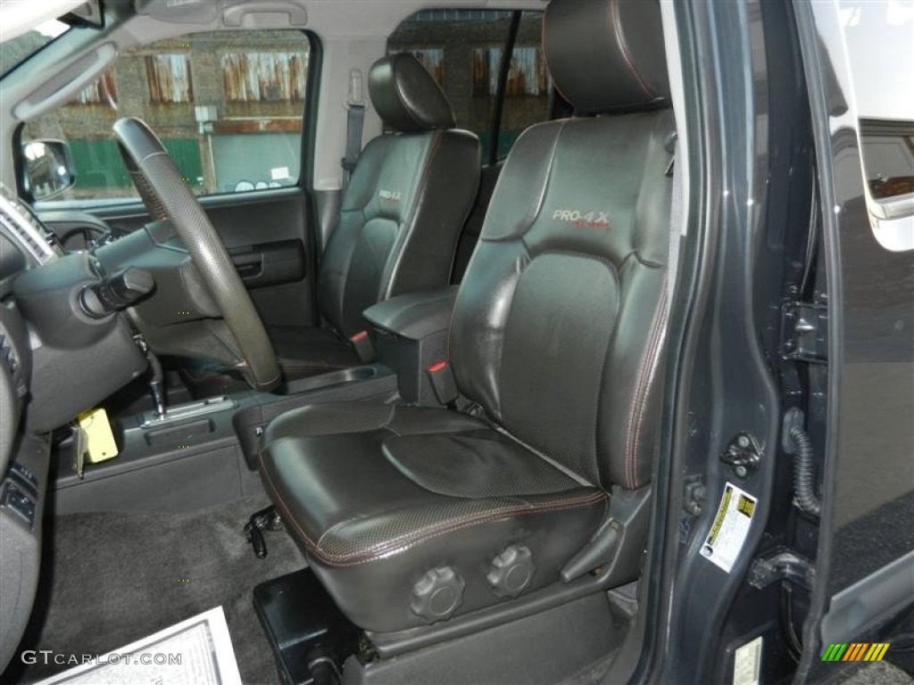 Pro 4X Gray Leather Interior 2011 Nissan Xterra Pro-4X 4x4 Photo #57737876