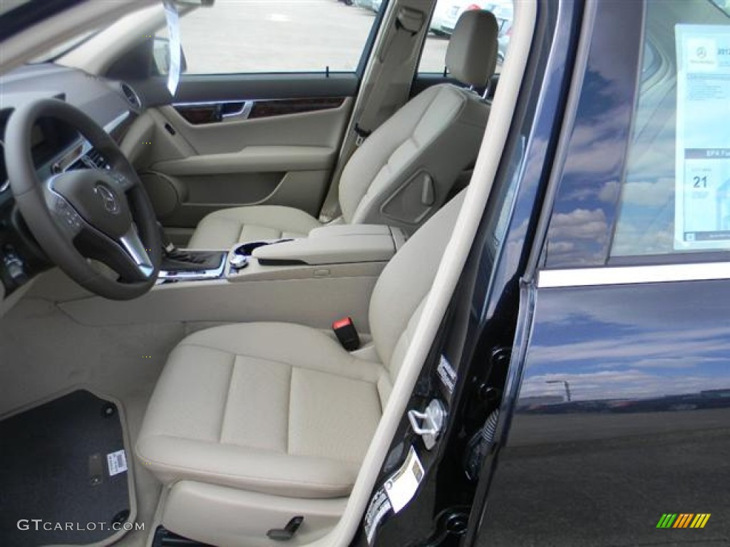Almond Beige/Mocha Interior 2012 Mercedes-Benz C 250 Sport Photo #57738002