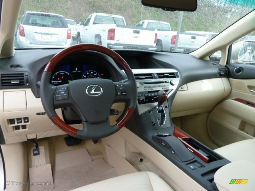2012 Lexus RX 450h AWD Hybrid Parchment Dashboard Photo #57738476