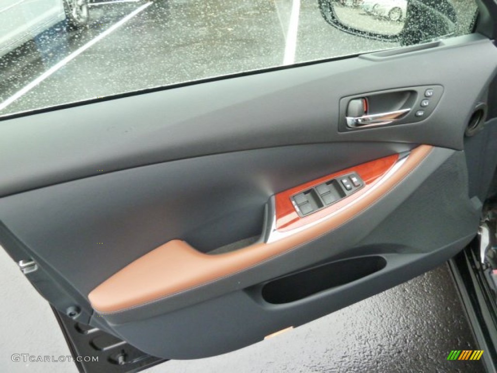 2012 Lexus ES 350 Saddle Door Panel Photo #57738995