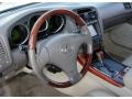 2002 Lexus GS Ivory Interior Steering Wheel Photo