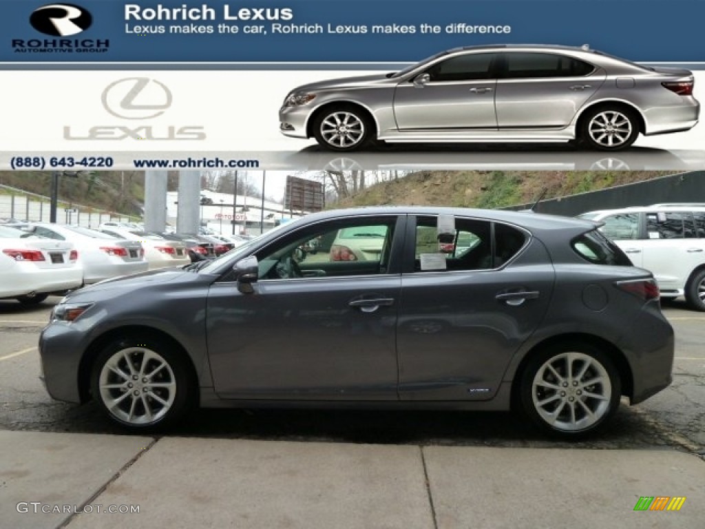 2012 CT 200h Hybrid Premium - Nebula Gray Pearl / Black photo #1