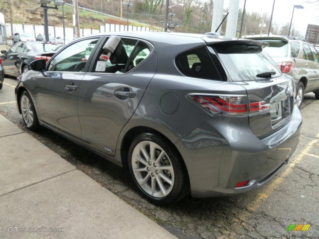 2012 CT 200h Hybrid Premium - Nebula Gray Pearl / Black photo #2