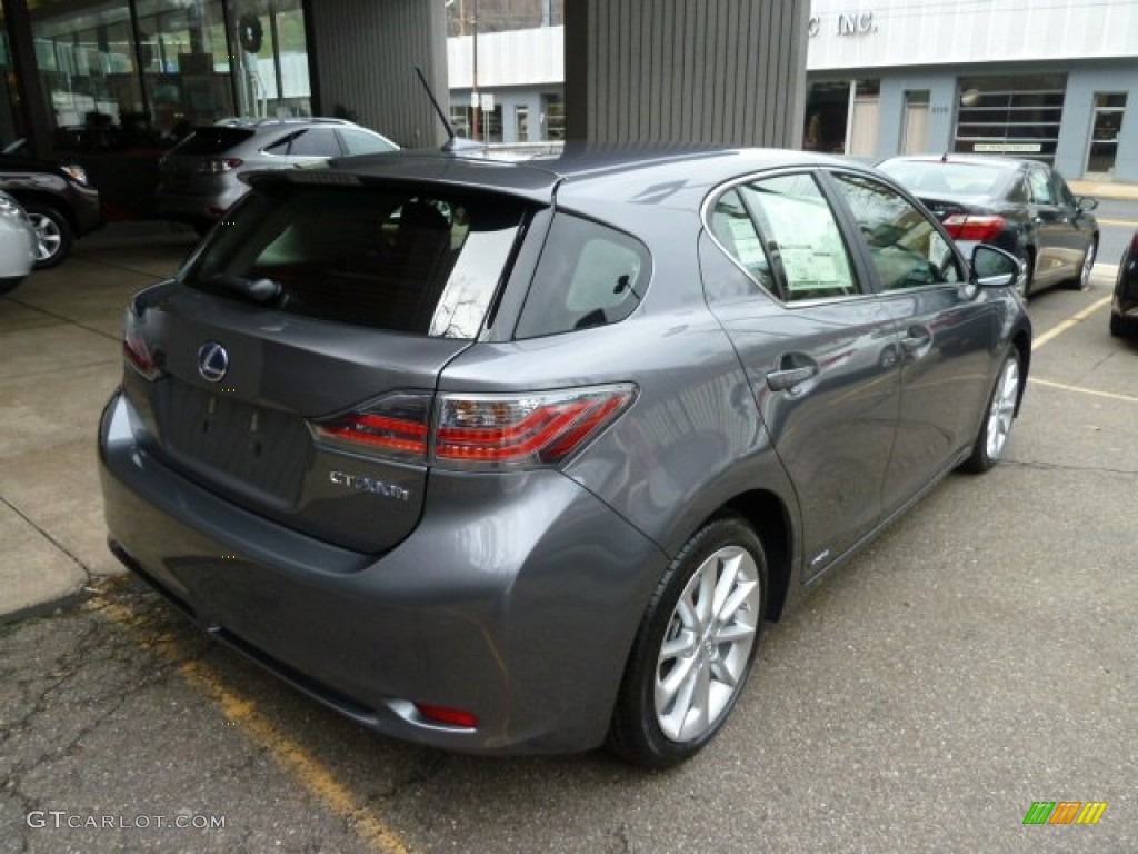 2012 CT 200h Hybrid Premium - Nebula Gray Pearl / Black photo #4