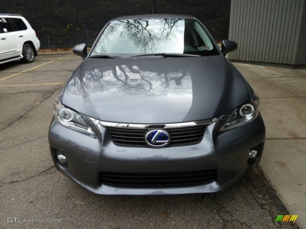 2012 CT 200h Hybrid Premium - Nebula Gray Pearl / Black photo #7