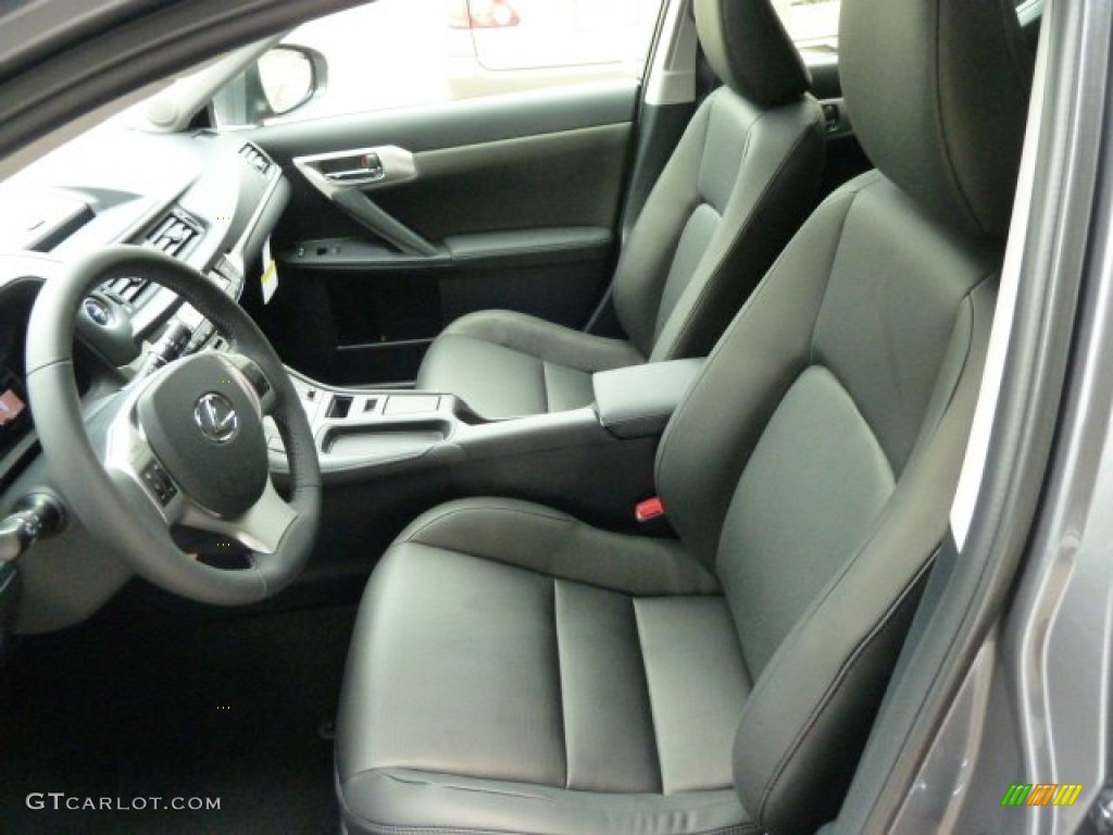 2012 CT 200h Hybrid Premium - Nebula Gray Pearl / Black photo #10