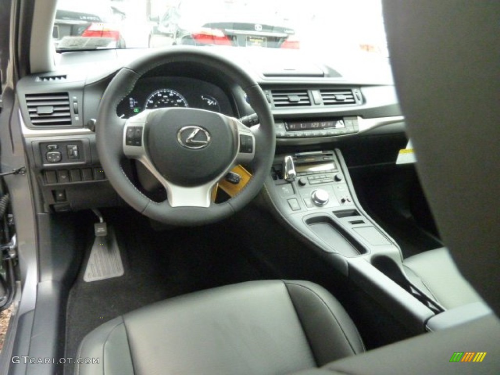 2012 CT 200h Hybrid Premium - Nebula Gray Pearl / Black photo #12