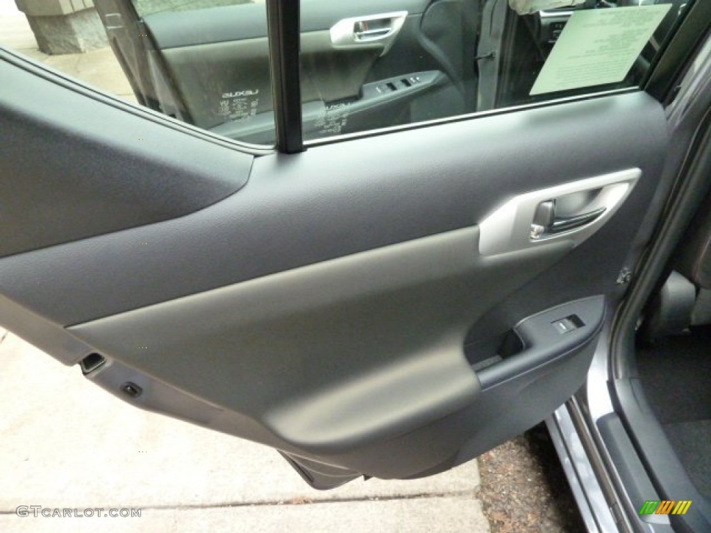 2012 CT 200h Hybrid Premium - Nebula Gray Pearl / Black photo #13