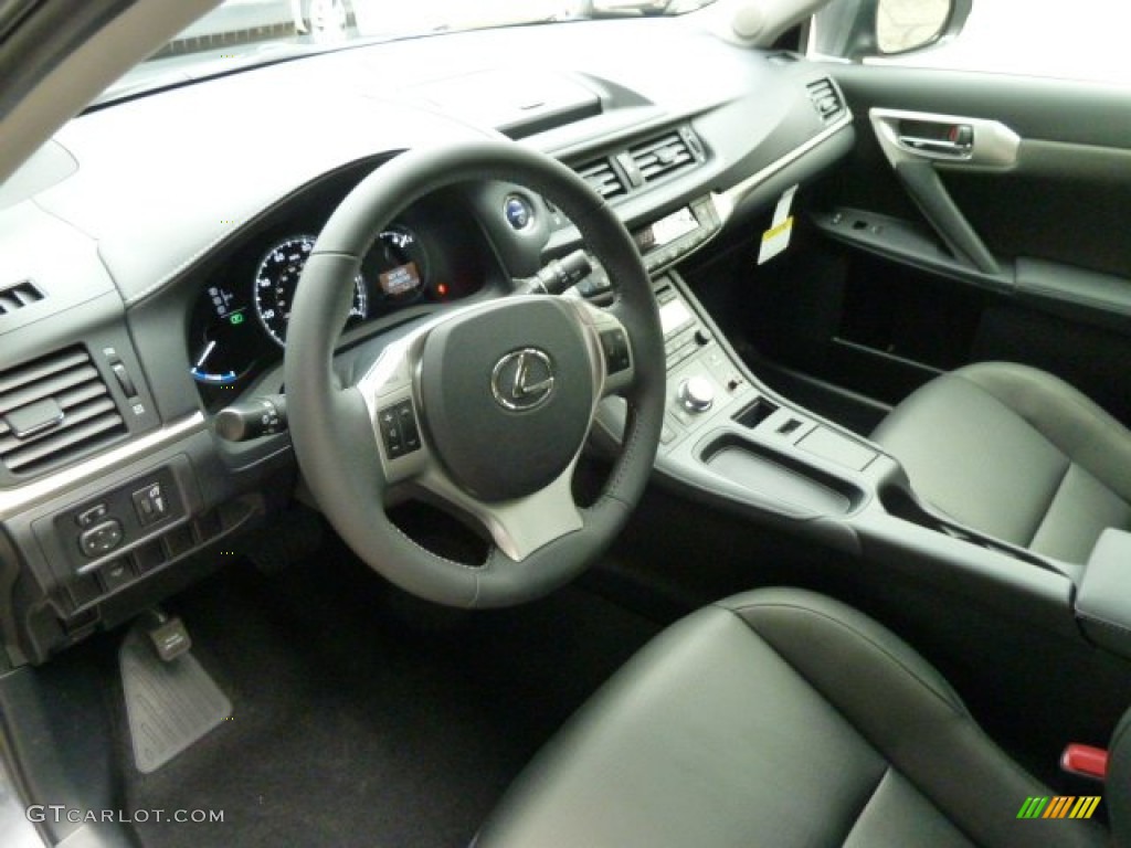 2012 CT 200h Hybrid Premium - Nebula Gray Pearl / Black photo #15