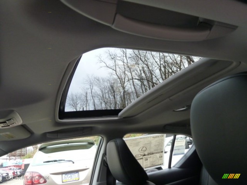 2012 CT 200h Hybrid Premium - Nebula Gray Pearl / Black photo #16