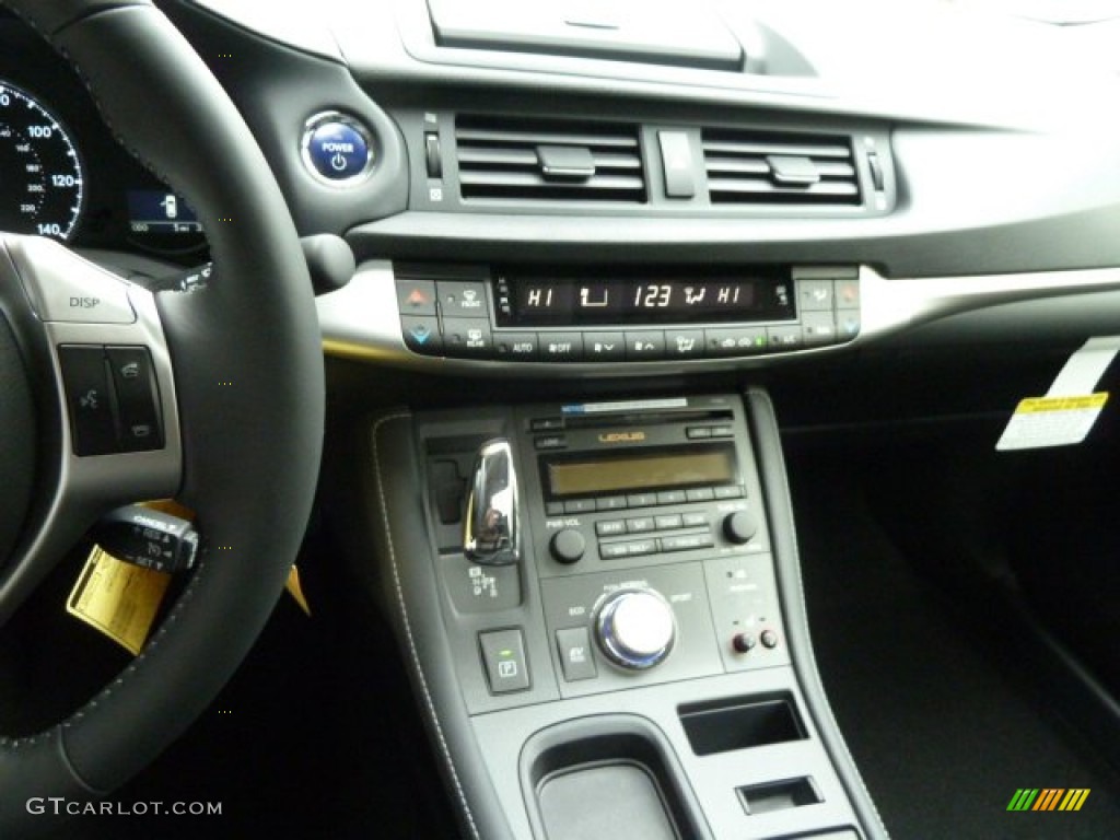 2012 CT 200h Hybrid Premium - Nebula Gray Pearl / Black photo #18