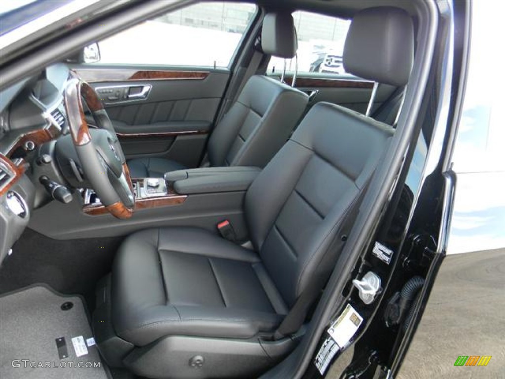 Black Interior 2012 Mercedes-Benz E 350 BlueTEC Sedan Photo #57739758