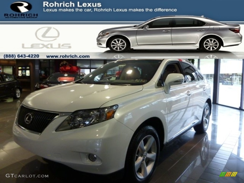 2012 RX 350 AWD - Starfire White Pearl / Parchment photo #1