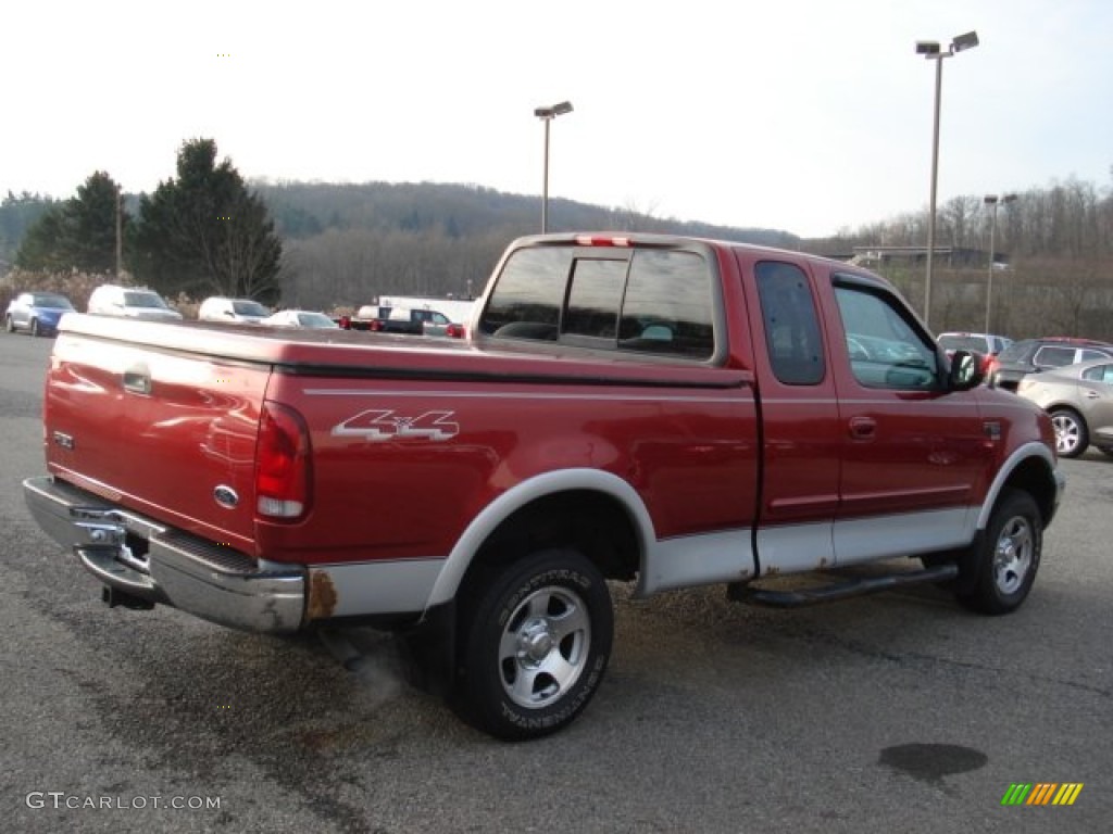 2005 F150 XLT Regular Cab - Dark Toreador Red Metallic / Medium Flint Grey photo #4