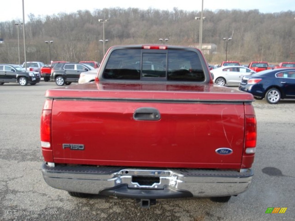2005 F150 XLT Regular Cab - Dark Toreador Red Metallic / Medium Flint Grey photo #5
