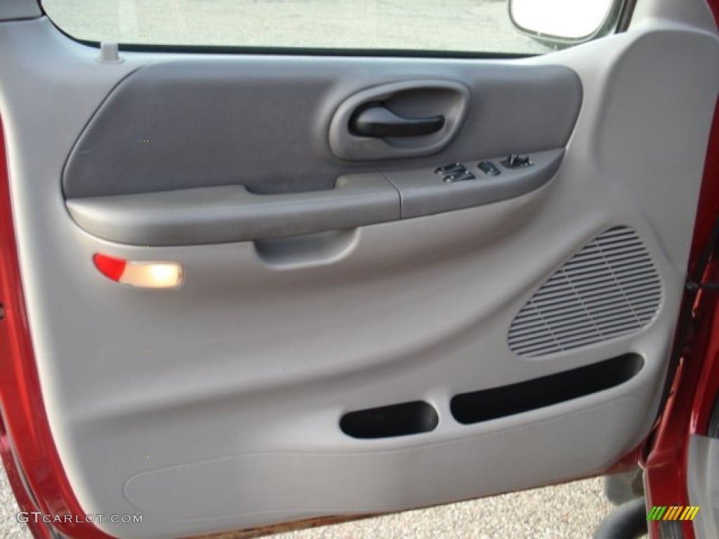 2005 F150 XLT Regular Cab - Dark Toreador Red Metallic / Medium Flint Grey photo #10