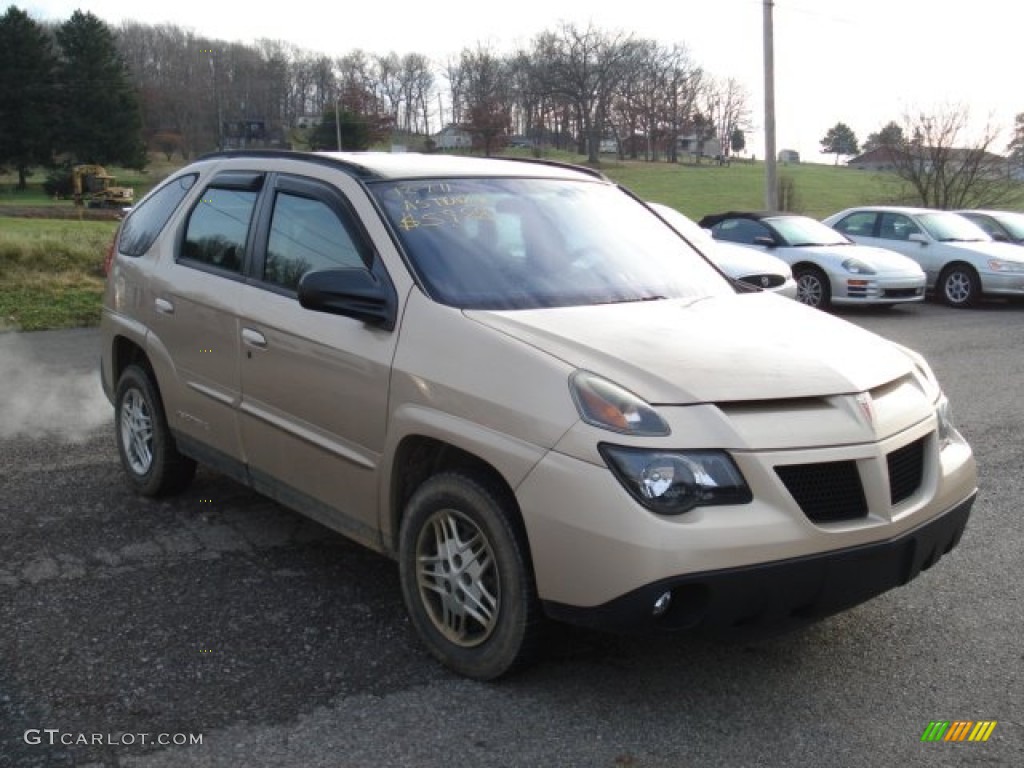 Champagne Beige Metallic 2003 Pontiac Aztek Standard Aztek Model Exterior Photo #57740260