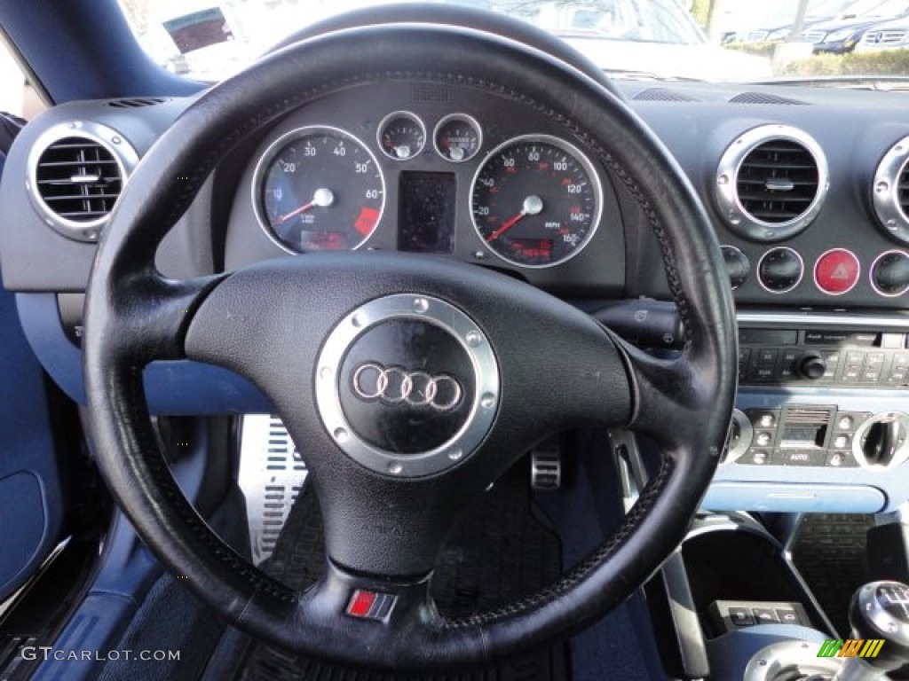 2000 Audi TT 1.8T Coupe Denim Blue Steering Wheel Photo #57741143