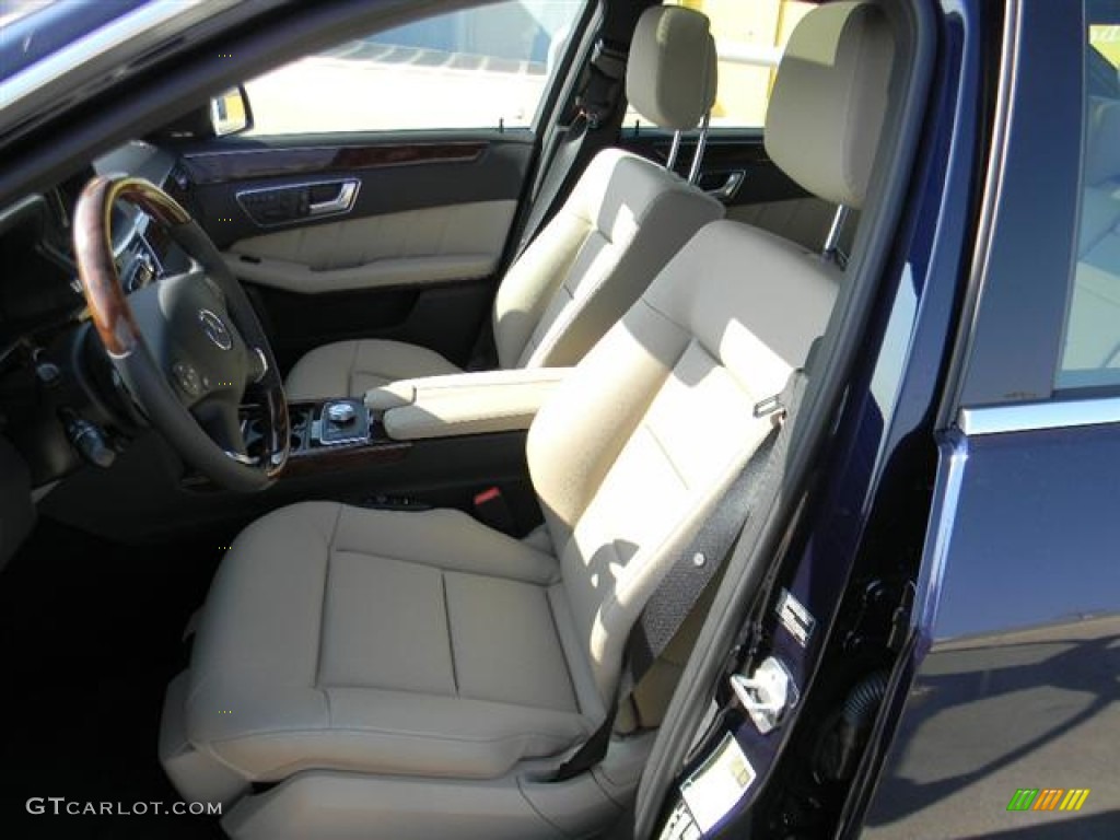 2012 E 350 Sedan - Capri Blue Metallic / Natural Beige/Black photo #11