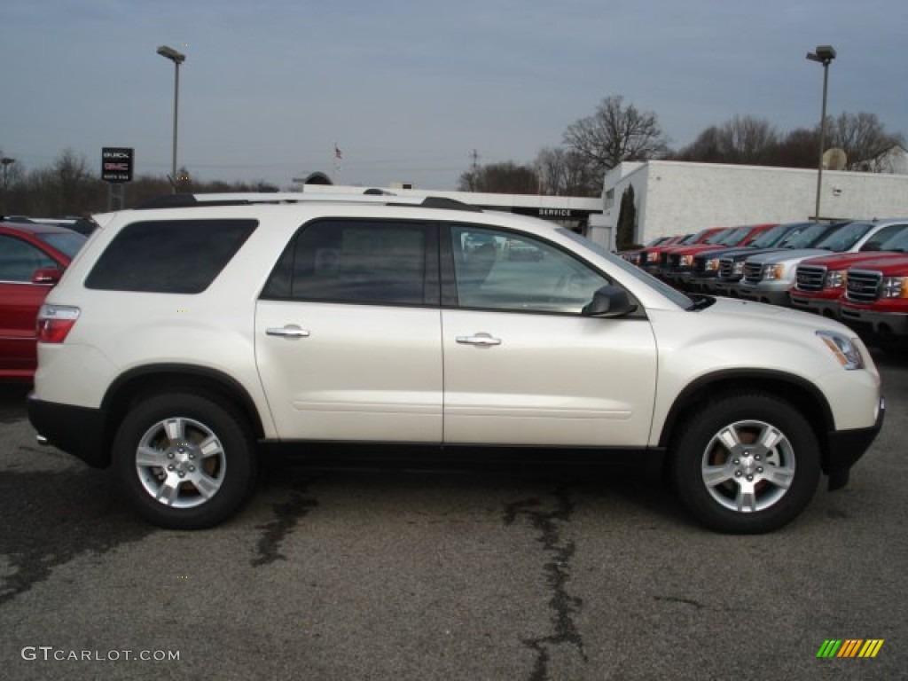 White Diamond Tricoat 2012 GMC Acadia SLE AWD Exterior Photo #57741500