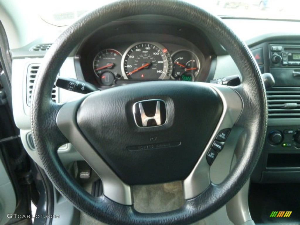2003 Honda Pilot LX 4WD Gray Steering Wheel Photo #57741845
