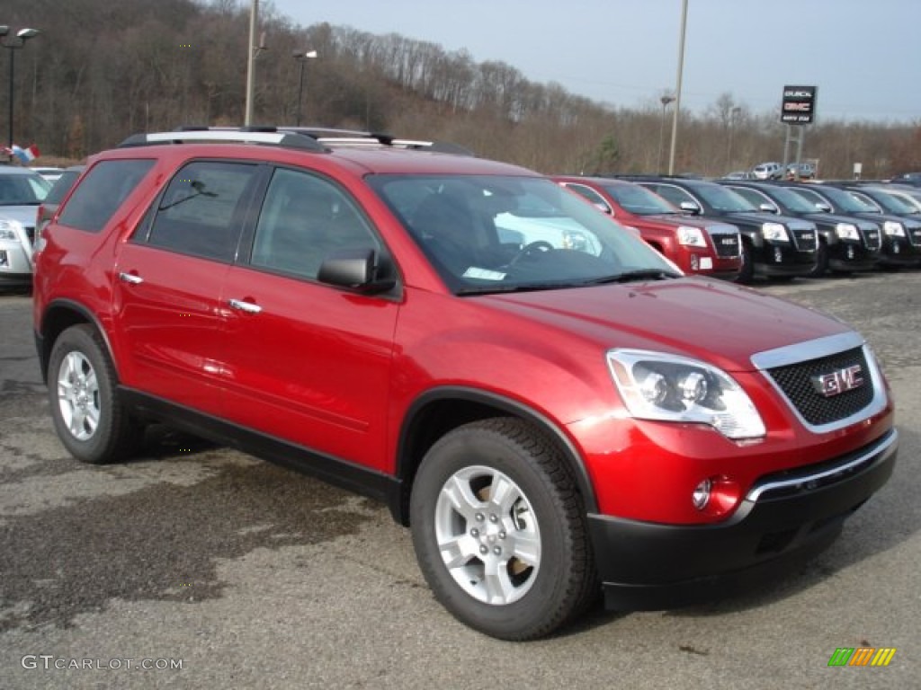 Crystal Red Tintcoat 2012 GMC Acadia SLE AWD Exterior Photo #57742729