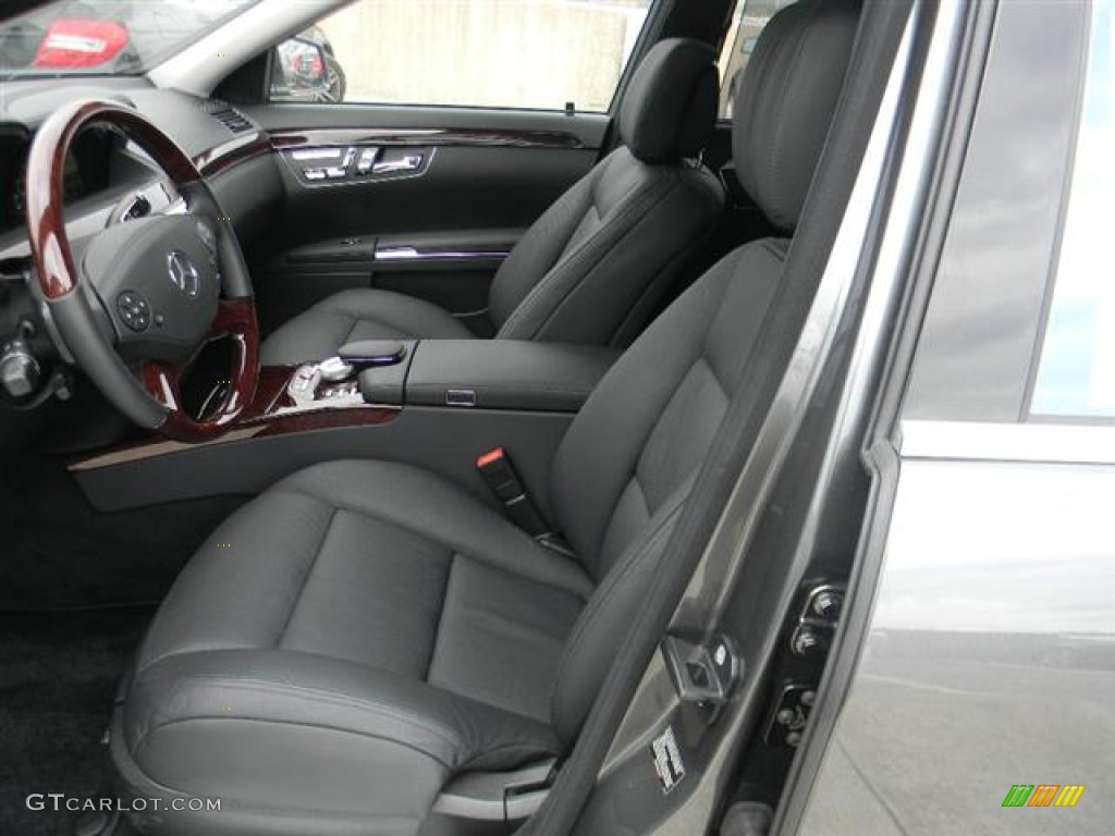 Black Interior 2012 Mercedes-Benz S 550 Sedan Photo #57743192