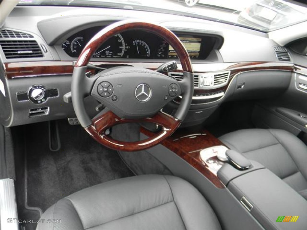 Black Interior 2012 Mercedes-Benz S 550 Sedan Photo #57743207