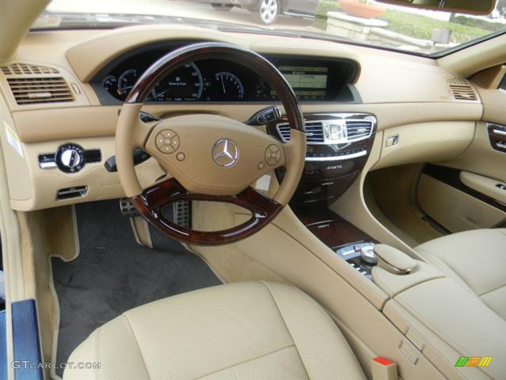 2012 Mercedes-Benz CL 550 4MATIC Cashmere/Savanna Dashboard Photo #57744081