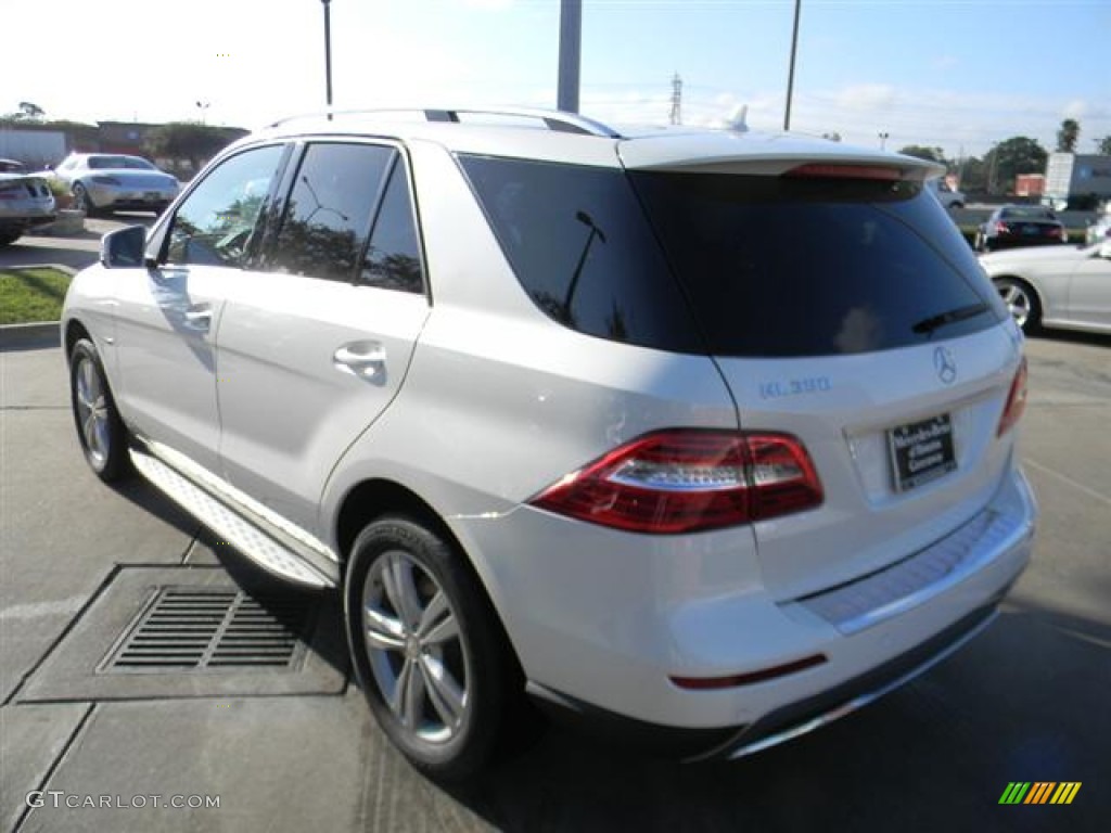 2012 ML 350 4Matic - Diamond White Metallic / Black photo #7