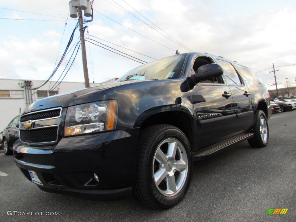 2007 Suburban 1500 LT 4x4 - Dark Blue Metallic / Light Titanium/Dark Titanium photo #1