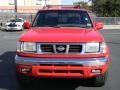 2000 Aztec Red Nissan Frontier SE Crew Cab 4x4  photo #2