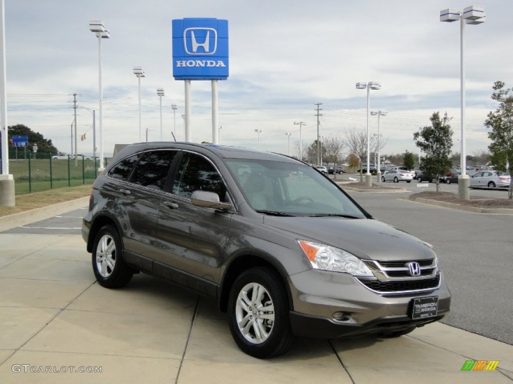 2010 CR-V EX-L - Urban Titanium Metallic / Black photo #3