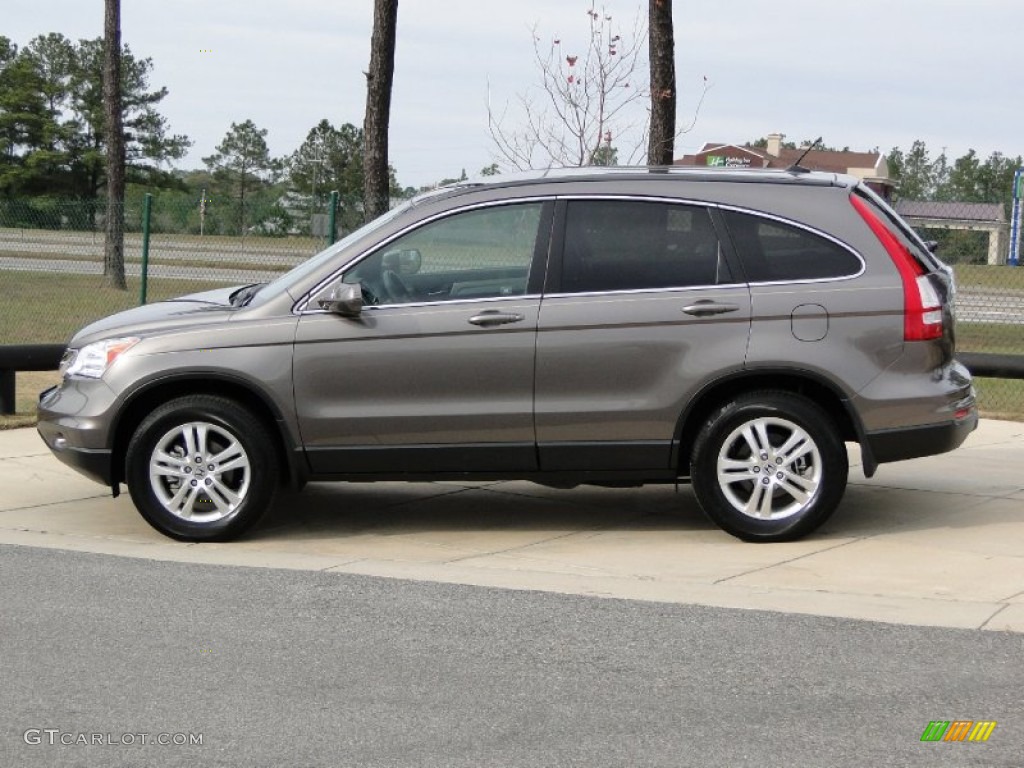 2010 CR-V EX-L - Urban Titanium Metallic / Black photo #9