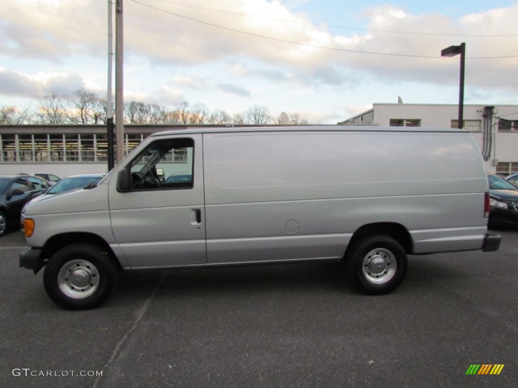 Silver Metallic 2005 Ford E Series Van E350 Super Duty Commercial Extended Exterior Photo #57745649