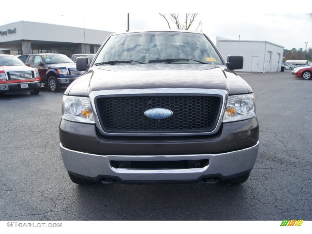 2006 F150 XLT SuperCrew 4x4 - Dark Stone Metallic / Tan photo #7