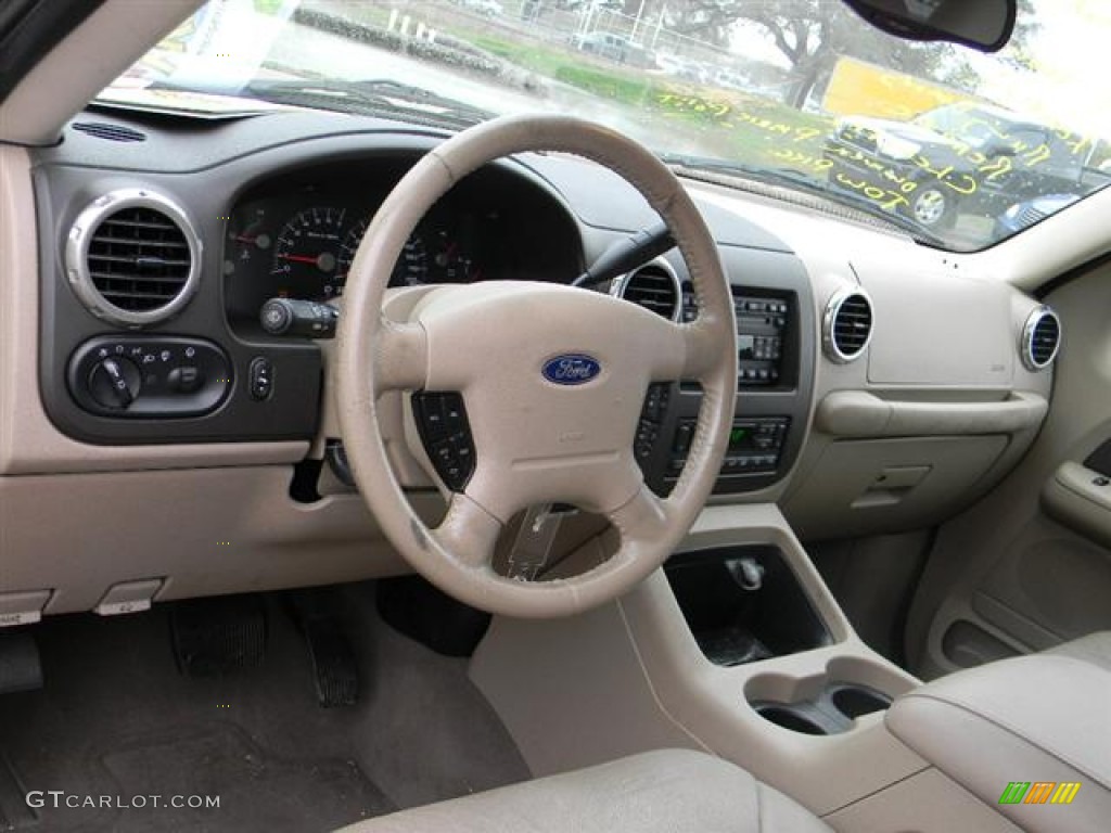 2004 Ford Expedition Eddie Bauer Medium Parchment Dashboard Photo #57746768