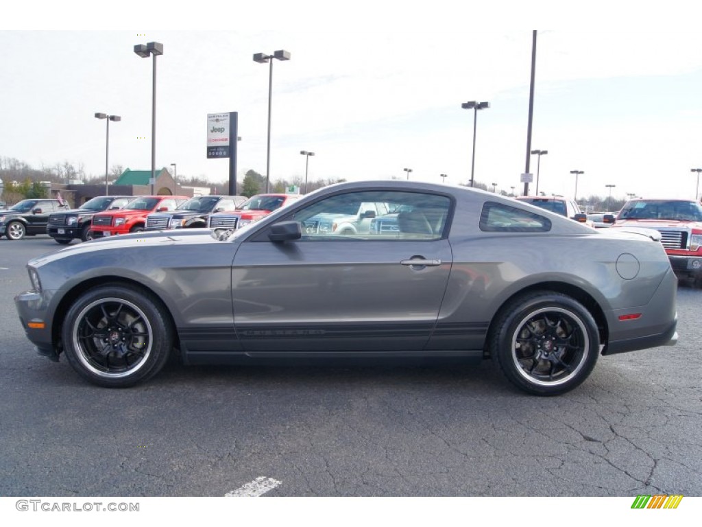 2010 Mustang V6 Coupe - Sterling Grey Metallic / Stone photo #5