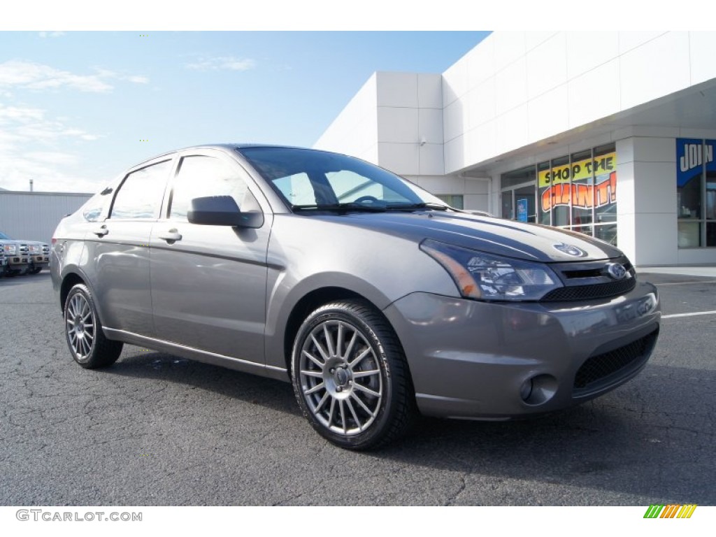 2011 Focus SES Sedan - Sterling Gray Metallic / Medium Stone photo #1